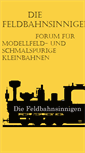 Mobile Screenshot of die-feldbahnsinnigen.de