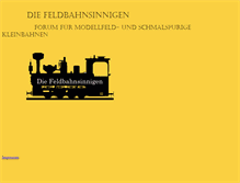 Tablet Screenshot of die-feldbahnsinnigen.de